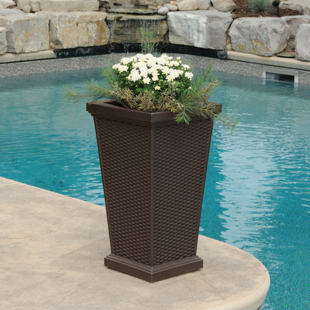 Mayne Wellington Tall Planter - Espresso 5863-ES